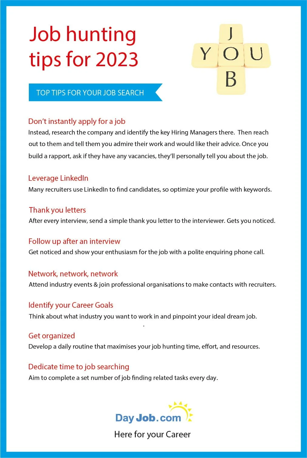 Job hunting tips for 2023