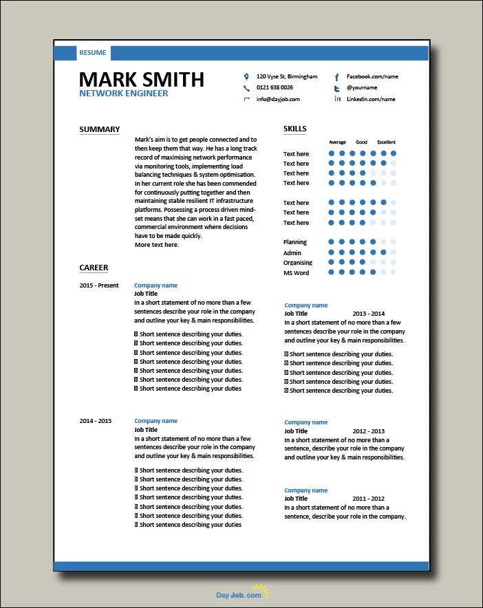 Network Engineer resume 2 - 2 page
