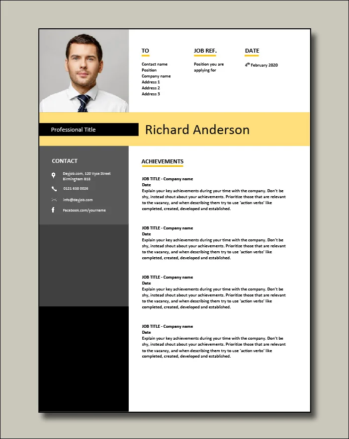 Network Engineer resume template 1 Achievements
