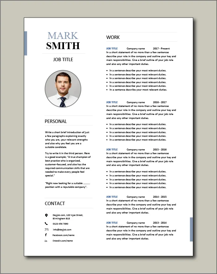 Highly effective resume template