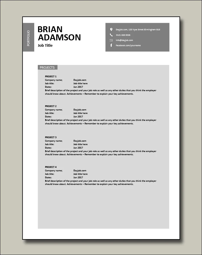 Premium template 12 Portfolio