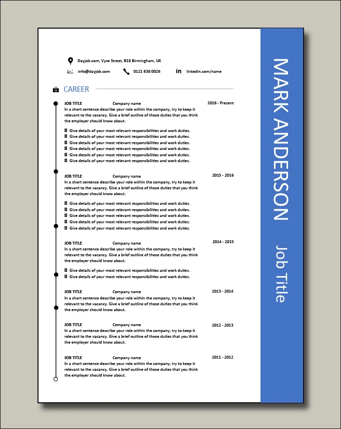 Premium template 17 Career
