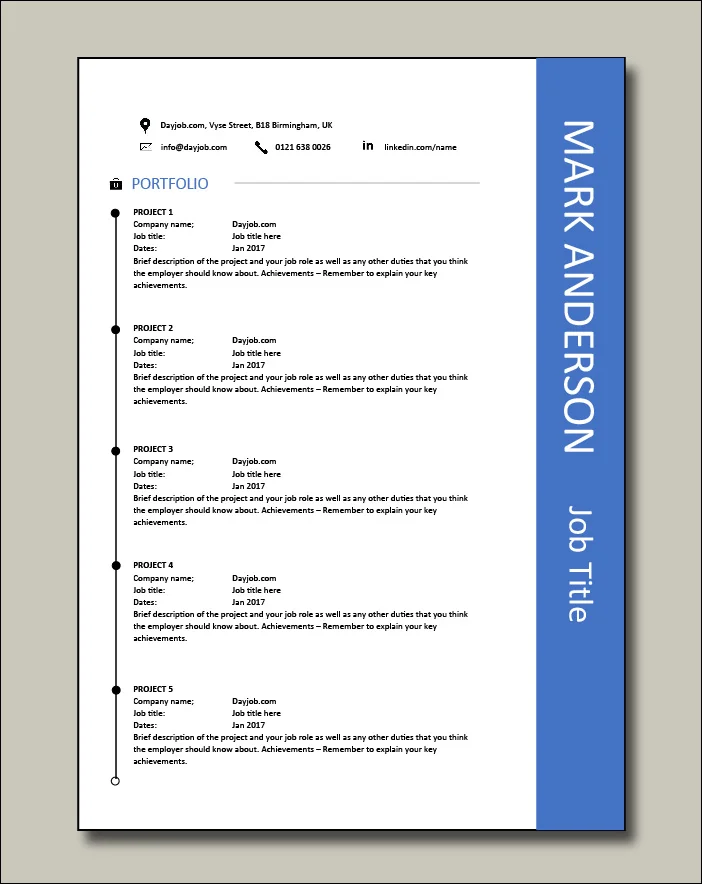 Premium template 17 Portfolio