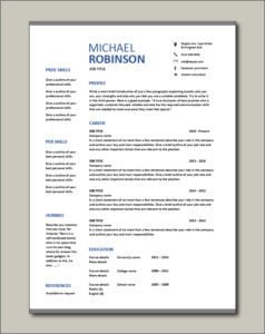 Example Cv Not Digital No Photo CV templates