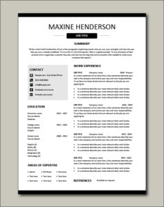 Example Cv Not Digital No Photo CV templates
