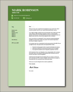 Director cover letter, example, sample, manager, business, CV, resume