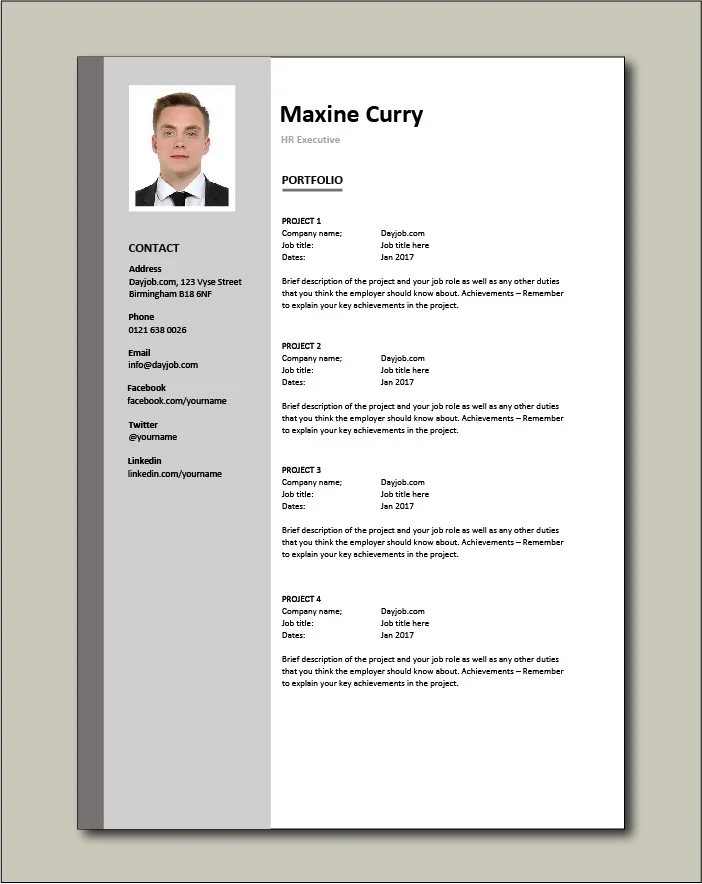 HR Executive CV - Portfolio