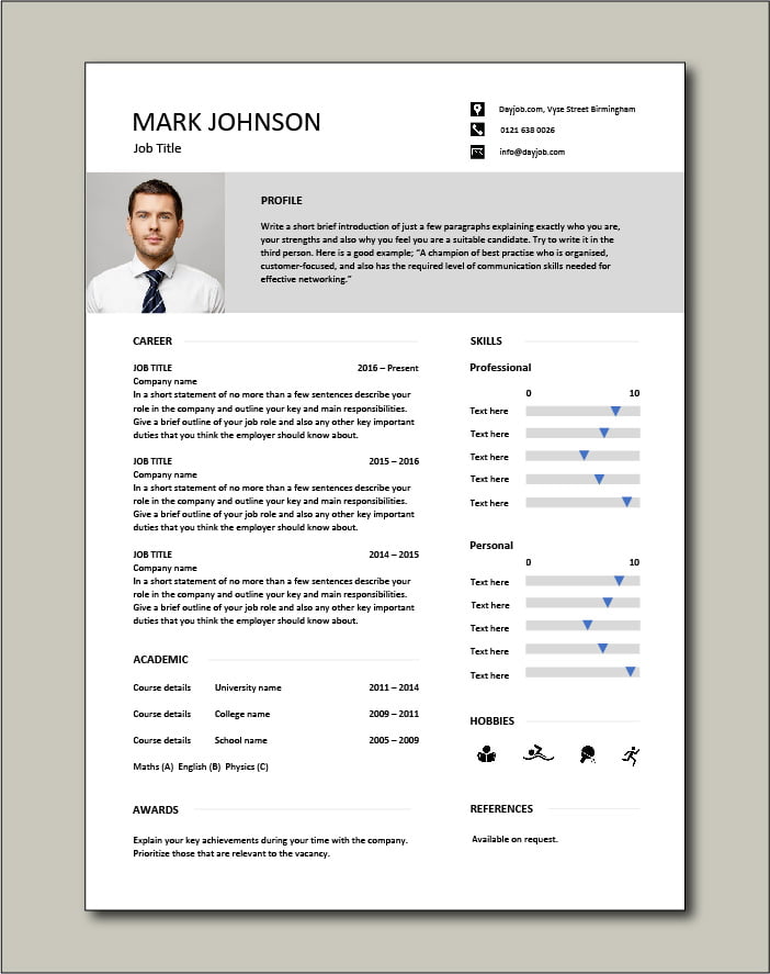 Free CV template 41