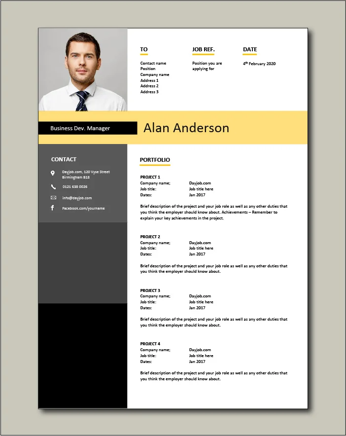 Business Development Manager Portfolio