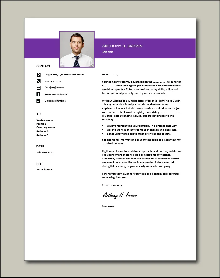 Free Cover letter example 72