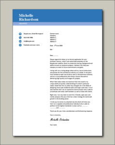 Architect cover letter example 3